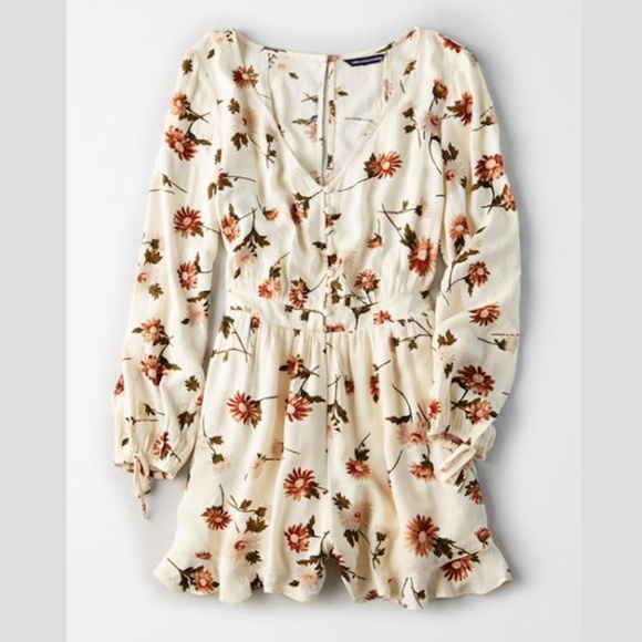 American Eagle Outfitters Pants - AEO Floral Romper
